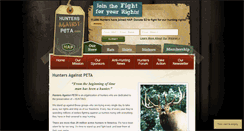 Desktop Screenshot of huntersagainstpeta.com